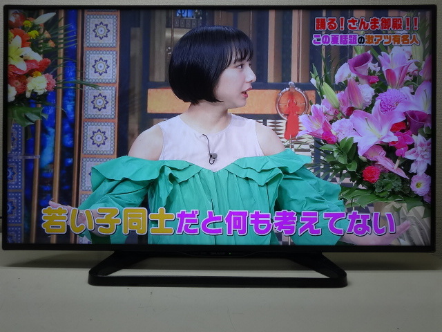  No442 SHARP 40型 LED フルHi-Vision液晶17年 LC-40W35(液晶)｜売買されたオークション情報、yahooの商品情報をアーカイブ公開 - オークファン 液晶