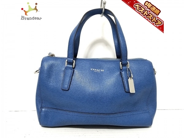 キ*ん様 【最終値下げ】COACH コーチ ハンドバッグ コーチ COACH ハンドバッグ - レザー ブルー バッグ ,□サイズ