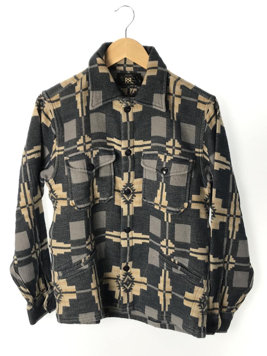 RRL◆コットンジャガードシャツシャツ/XS/コットン/BLU/タグ付き