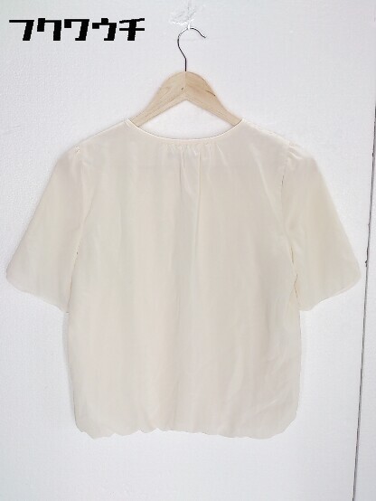 ◇ 23区 オンワード樫山 半袖 ブラウス サイズ38 オフホワイト レディース