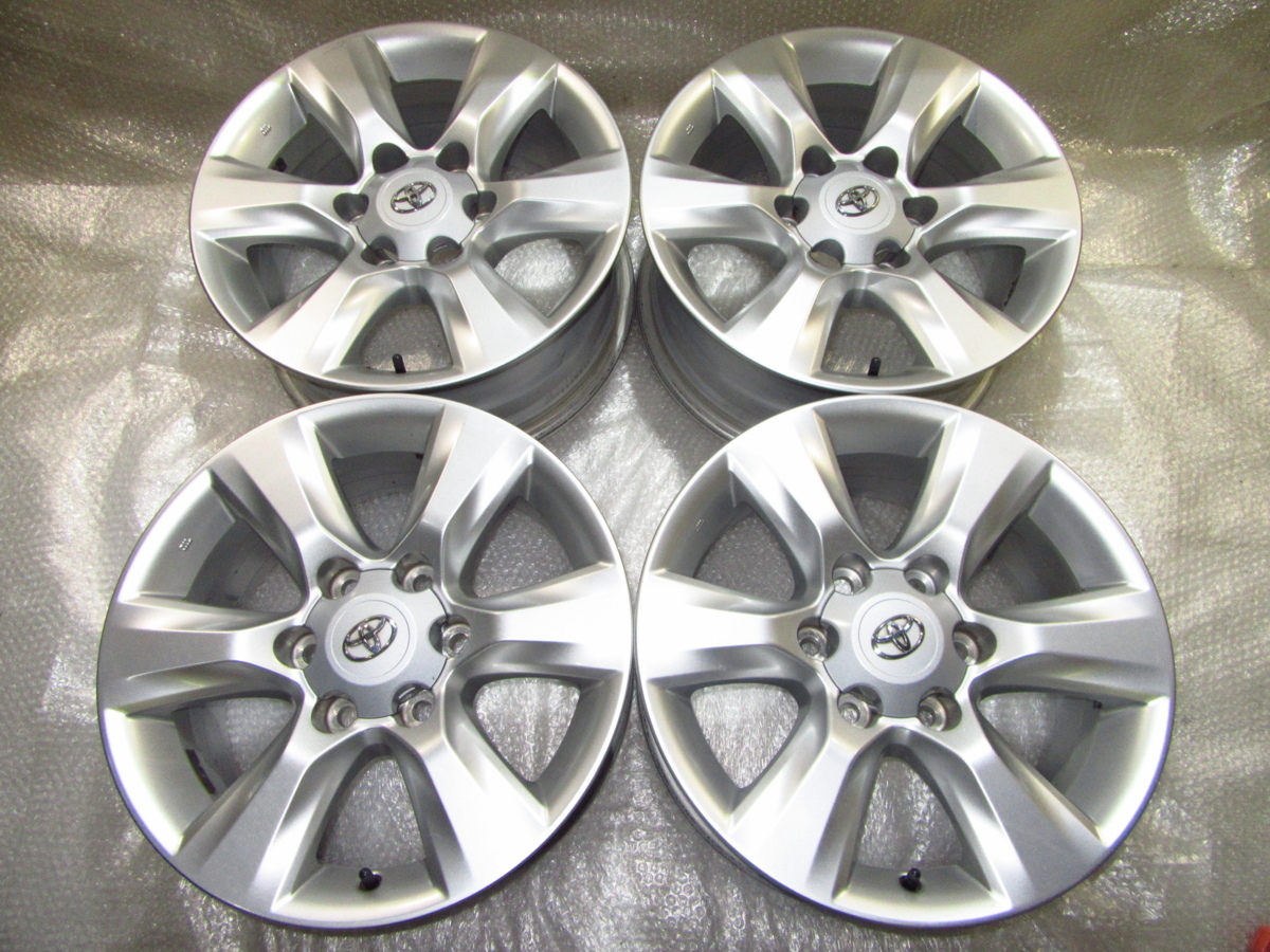 トヨタ150系プラド中期純正17インチアルミホイールのみ4本 17x7.5j+25