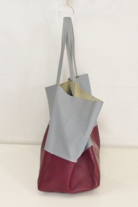 お買得！セリーヌ CELINE ホリゾンタル カバ レザートートバッグ *スレ