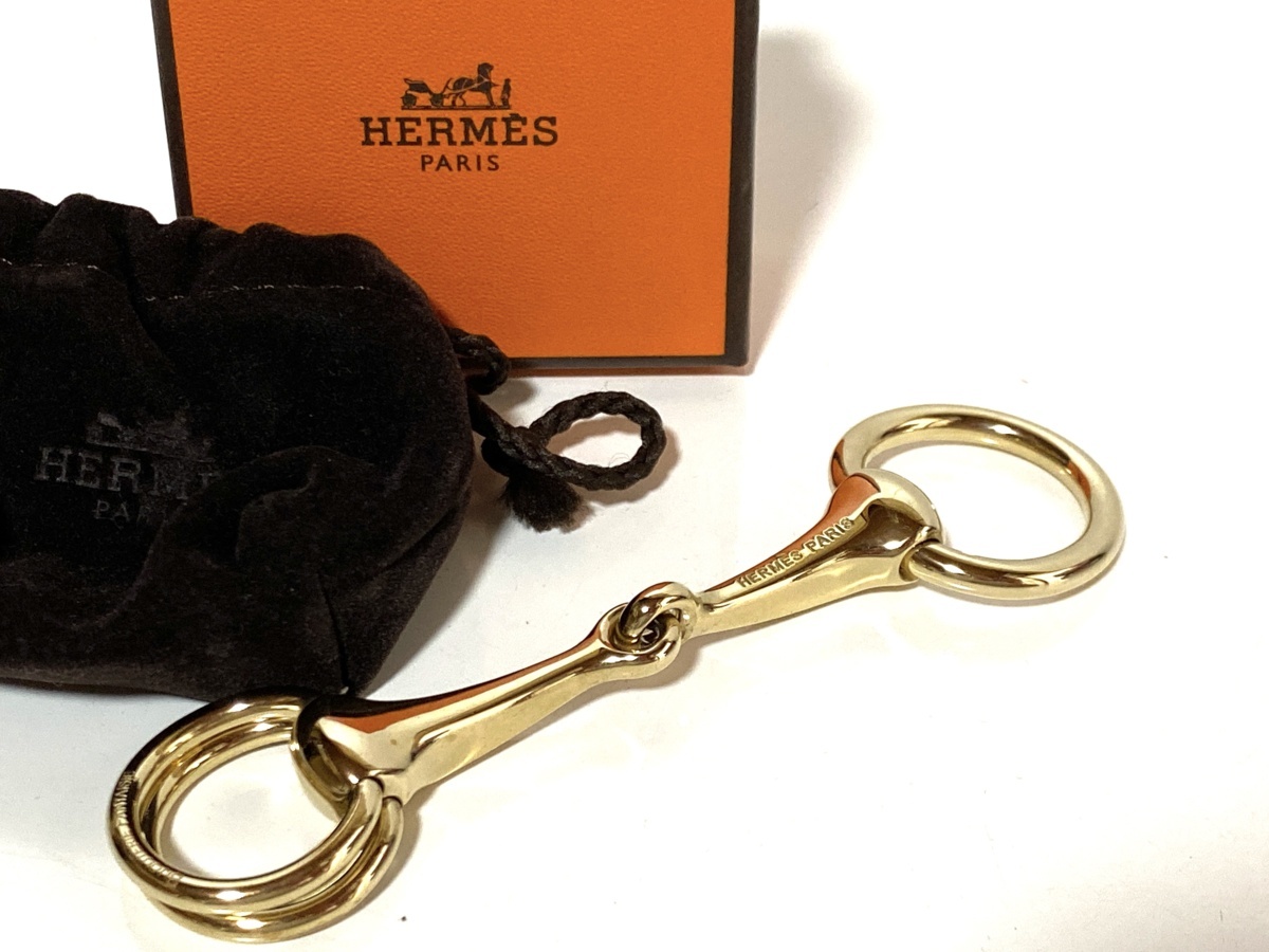 エルメス スカーフリング モールドゥ ゴールド ホースビット HERMES