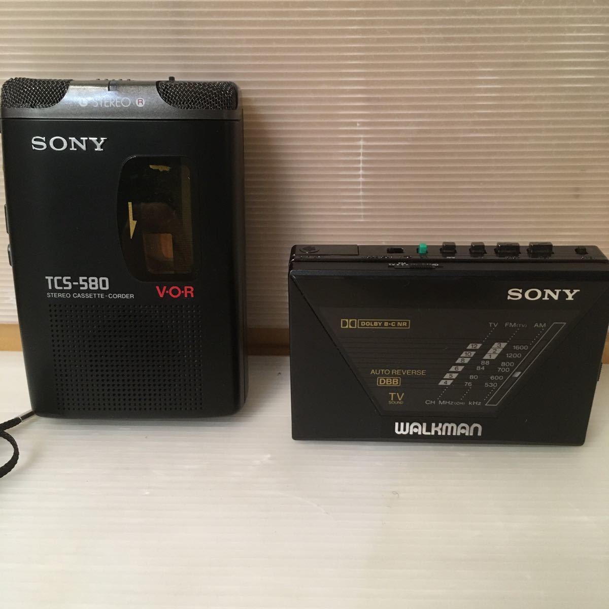 ☆ 一円～【SONY TCS-580 ステレオカセットレコーダー／SONY WALKMAN