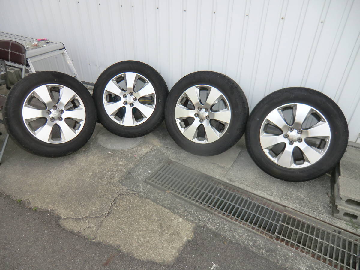  スバル レガシィ アウトバック BR９ アルミホイール4本 255/60R17 純正(純正品)｜売買されたオークション情報、yahooの商品情報をアーカイブ公開 - オークファン 5穴