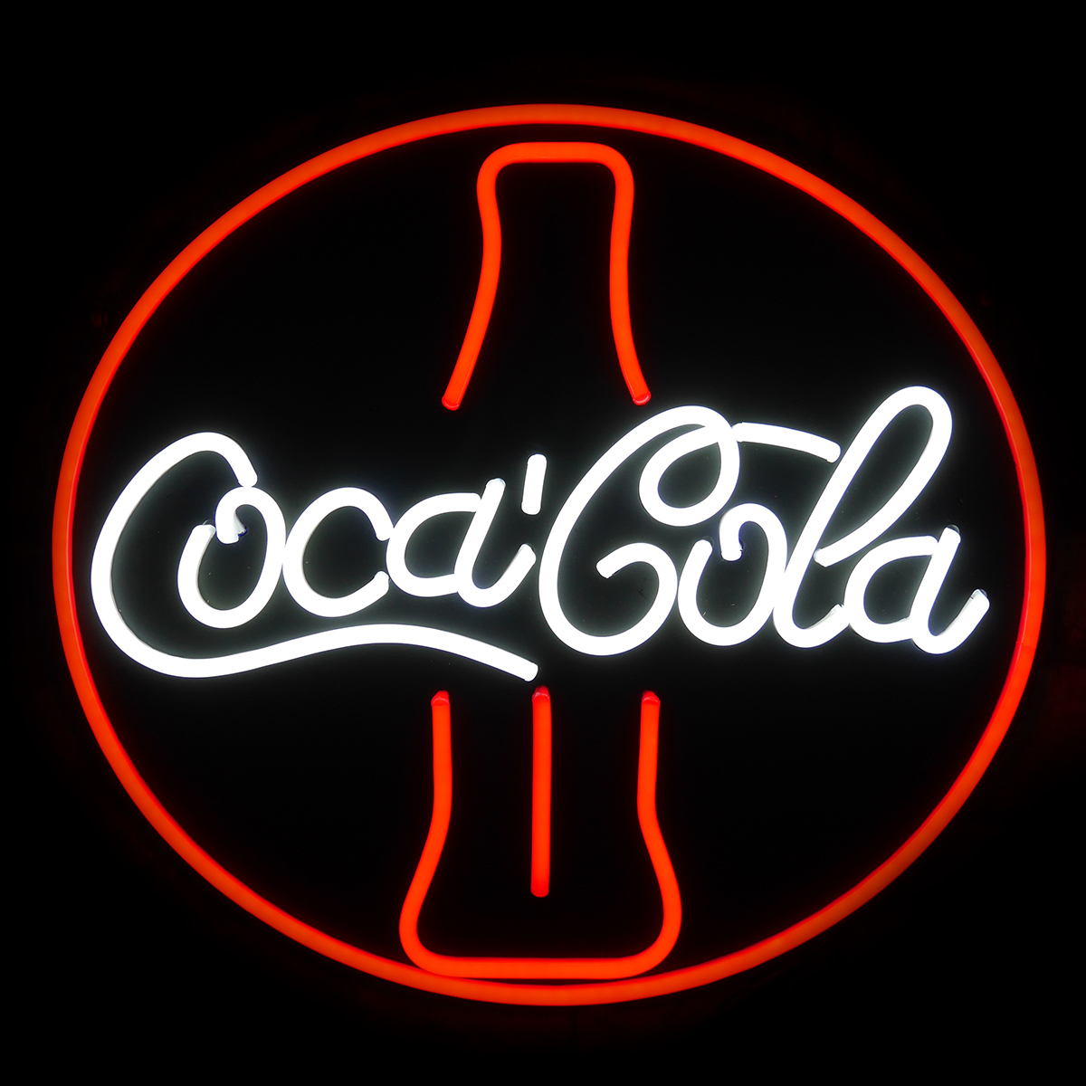 Coca-Cola ネオンサイン 看板　(処分品) ネオン風 LED看板 コカコーラ Coca Cola 瓶 ボトル ネオンサイン