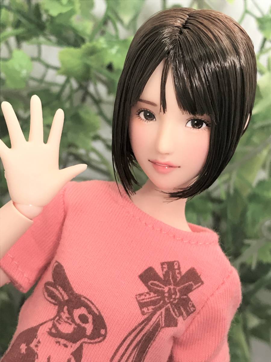 オビツ 1/6 カスタムドール ヘッド ダークブラウン ※ オビツ21ヘッド