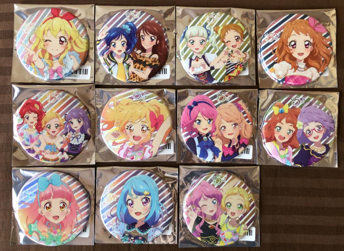 アイカツ! 5thフェスティバル グリッター缶バッジ 11個セット いちご