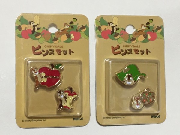 ディズニー ピンバッジ チップ＆デール 3個セット