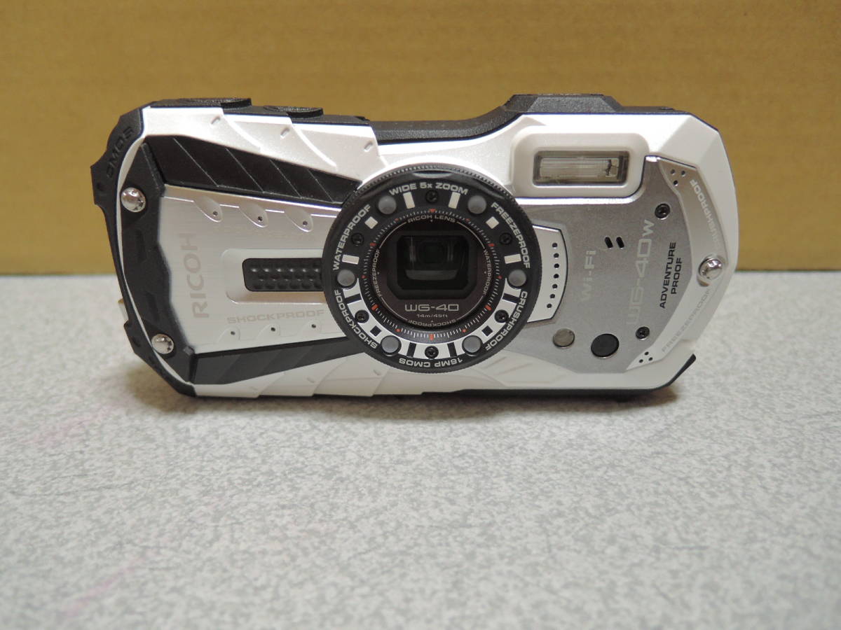 RICOH WG-40W 防水デジタルカメラ 防水14m 耐ショック1.6m 耐寒-10度