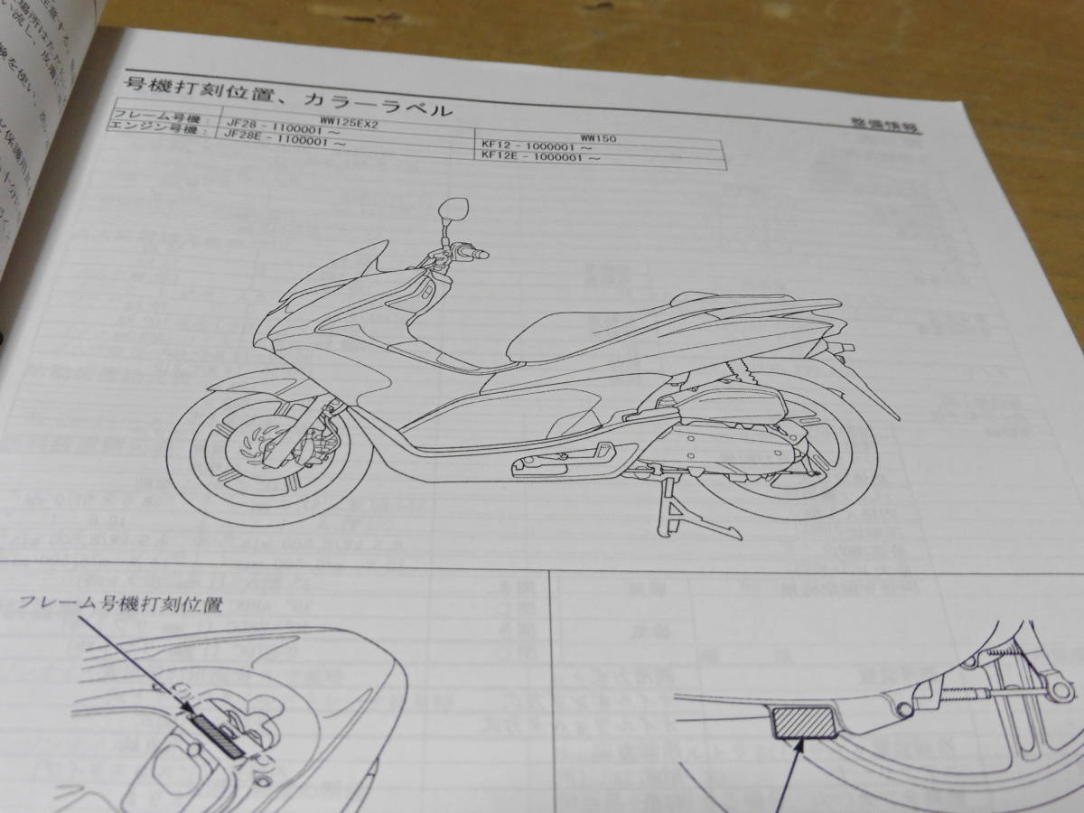 ⁄ : PCX150 サービスマニュアル PCX125（EBJ-JF28）に適合する