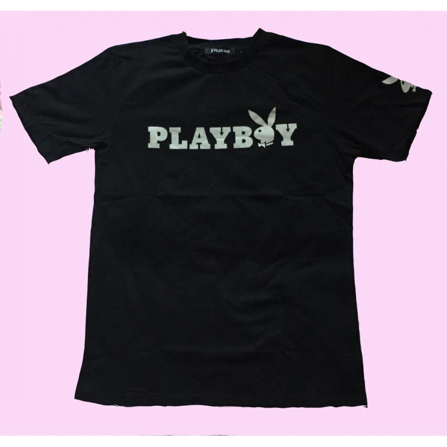 プレイボーイ Playboy Tシャツ メンズ 半袖 黒 Lサイズ ロゴｔ文字 丸首 Uネック 柄もの プリント おしゃれ ブランド Shirt 文字 ロゴ 売買されたオークション情報 Yahooの商品情報をアーカイブ公開 オークファン Aucfan Com