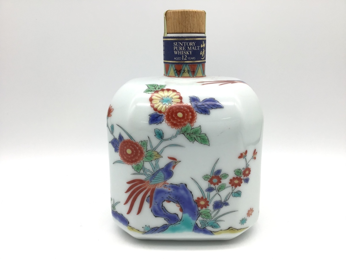  SUNTORY WHISKY サントリー ウイスキー 山崎 12年 ピュアモルト 染付兎文変形瓶 有田焼 陶器ボトル 600ml 43％ 古酒 X13625(日本)｜売買されたオークション情報、yahooの商品情報をアーカイブ公開 - オ 日本