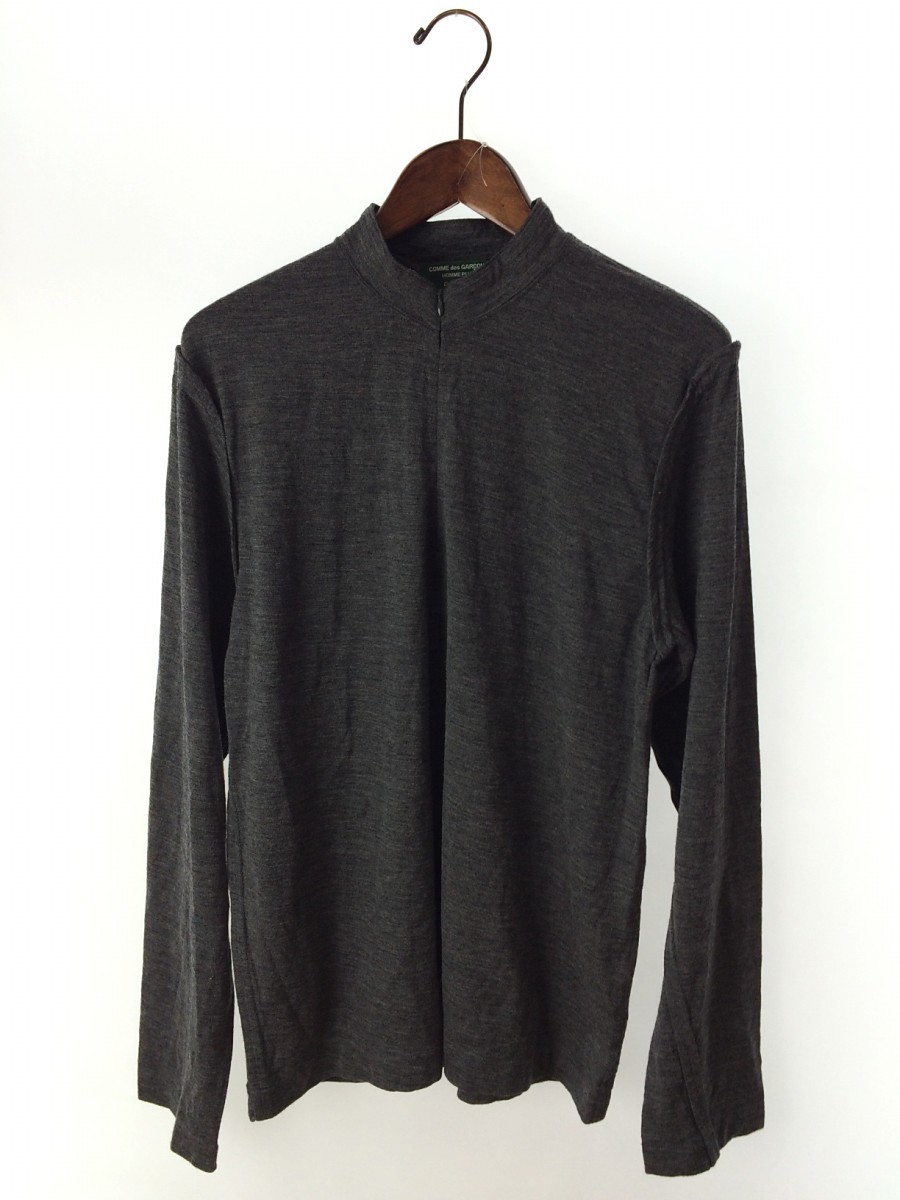 定番，送料無料 COMME des GARCONS HOMME PLUS AD2005/セーター 薄手 /L/ウール/GRY/無地(Lサイズ)｜売買されたオークション情報、yahooの商品情報をアーカイブ公開 - オークファン Lサイズ
