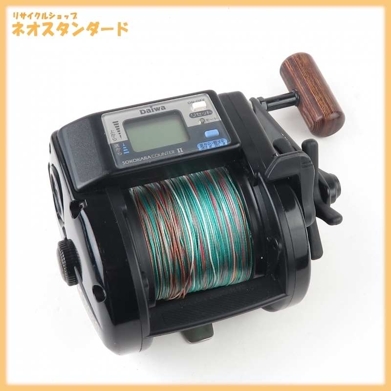 ダイワタナセンサーX600デジタル深度カウンター付両軸リール！珍しい番手 1円～ ダイワ X600 タナセンサー リール 釣り具 TANASENSOR DAIWA 中古