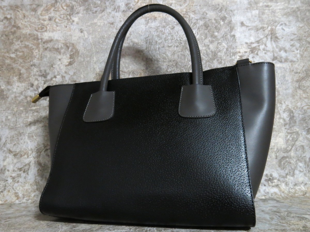 品 Barneys Newyork バーニーズニューヨーク メンズ レザー 本革 2way トート バッグ 黒 グレー B5 収納 肩掛け かばん 男性用 売買されたオークション情報 Yahooの商品情報をアーカイブ公開 オークファン Aucfan Com