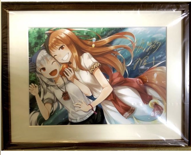 狼と香辛料』＆『狼と羊皮紙』 著者＆イラストレーター箔押しサイン