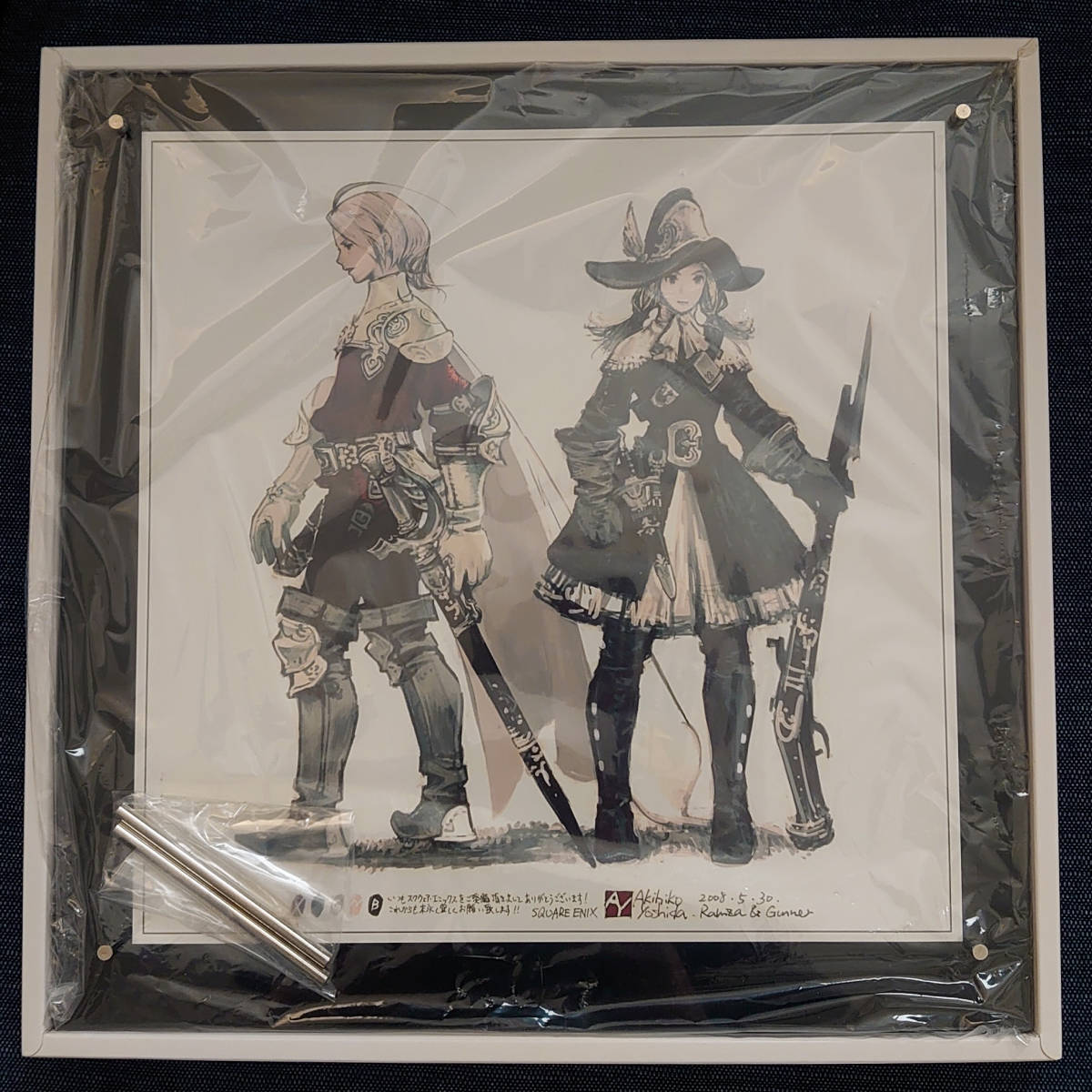 スクエニメンバーズ 限定イラストプレート ファイナルファンタジー