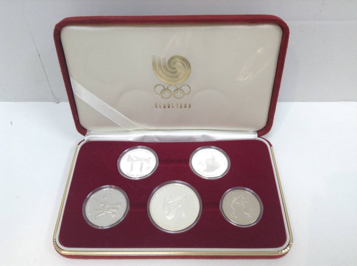 ソウルオリンピック 1988年 韓国 5000ウォン銀貨 5000ウォン 10000