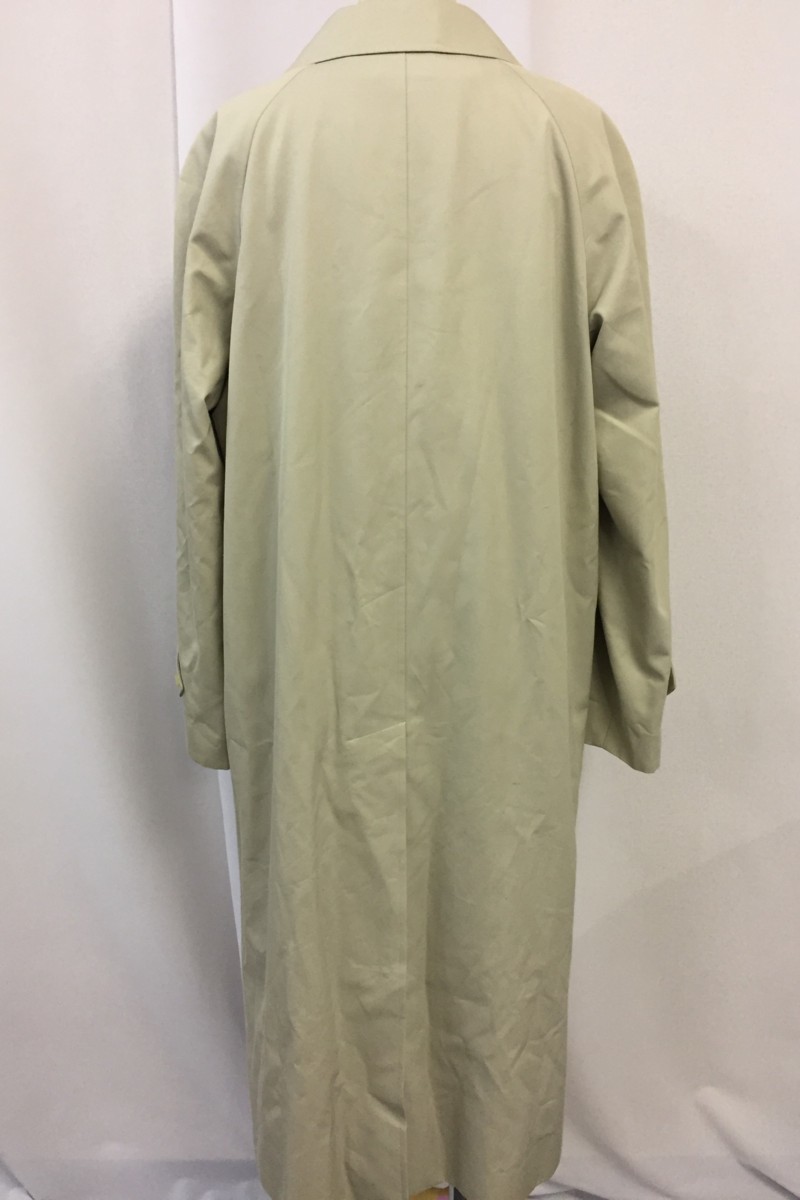 中古 バーバリー　ロングコート　綿100％　ベージュ系　　629503