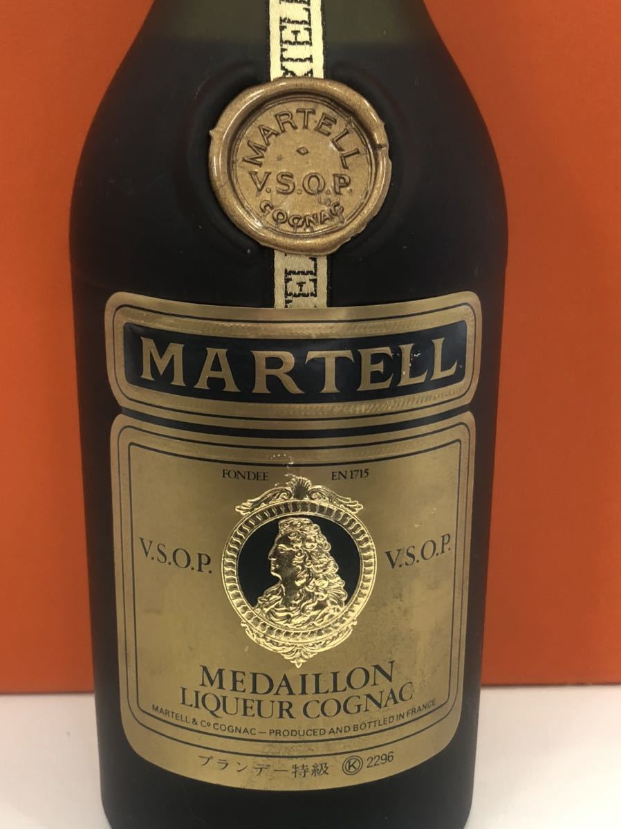 K6 MARTELL MEDAILLON COGNAC V.S.O.P. マーテル 700ml40度 未開栓 古