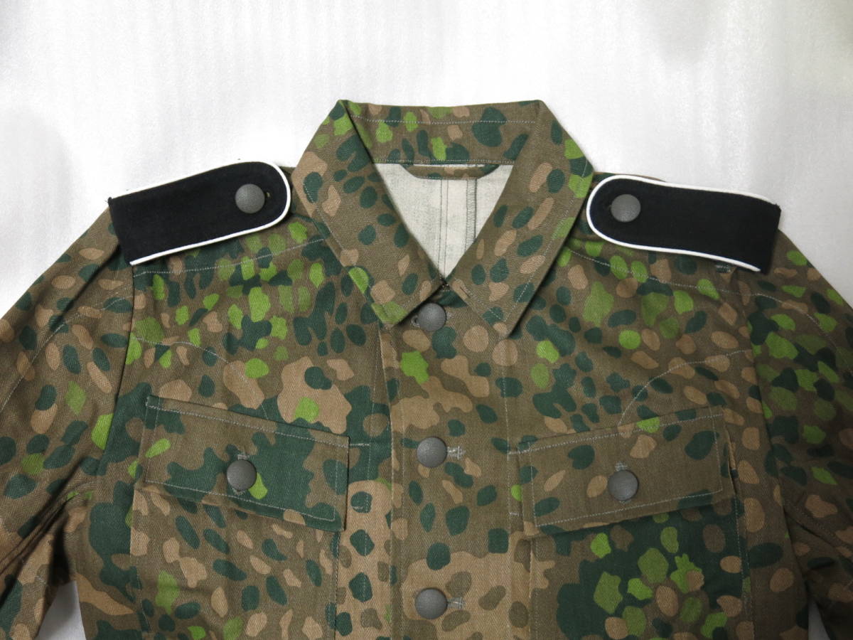 ナチスドイツ軍 武装親衛隊 WSS M44DOT迷彩戦闘服上着 兵用肩章付