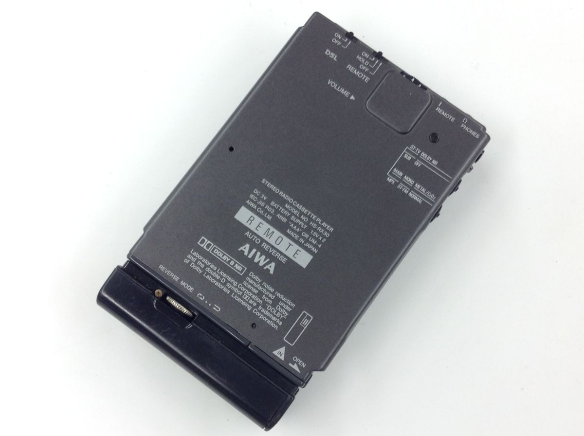[ジャンク品] AIWA ポータブルカセットプレーヤー HS-RL30 230W] AIWA アイワ HS-RX30 ポータブルカセットプレーヤー◇ジャンク品
