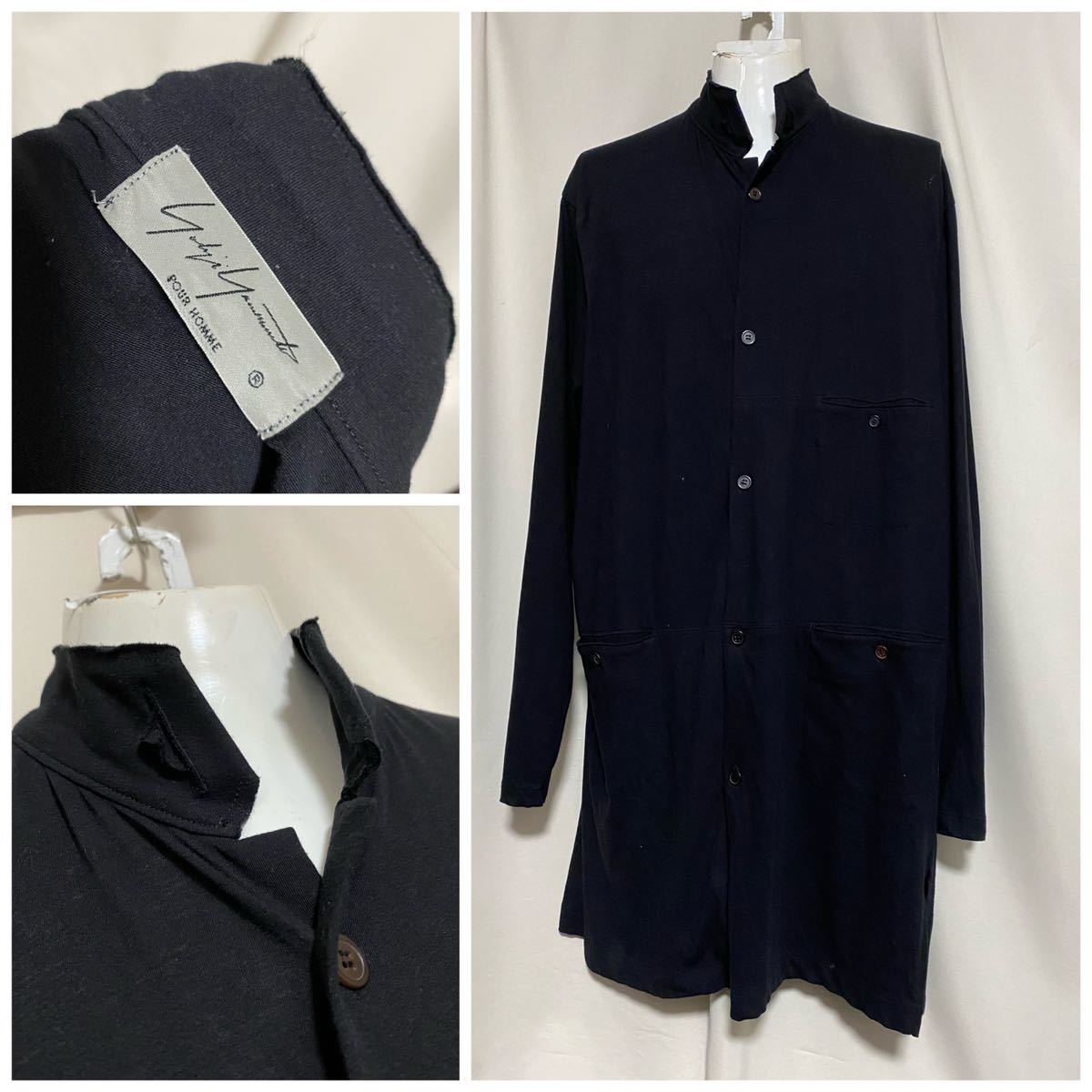yohji yamamoto ヨウジヤマモト ロングコットンシャツ 3 L