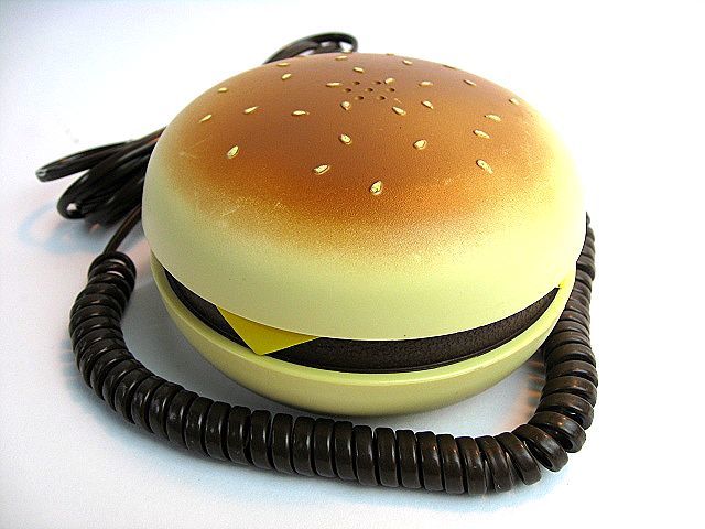 1980's BURGER KING バーガーキング ビンテージ 電話機 チーズバーガー