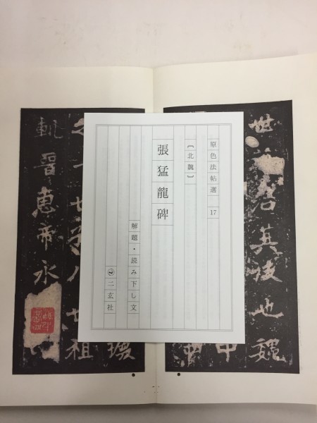 張猛龍碑 原色法帖選 二玄社原色法帖 原色法帖選17：張猛龍碑〈原装本 :