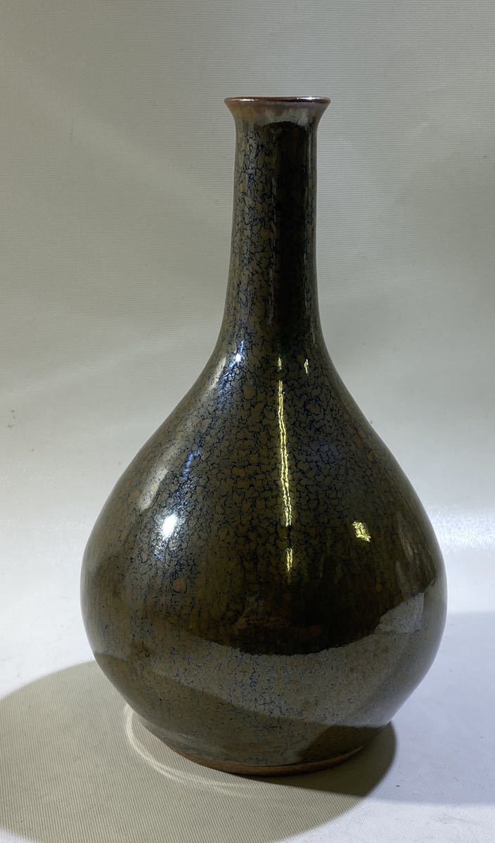 正規品，品質保証 油滴天目 久田重義作 花瓶(花器、壷)｜売買されたオークション情報、yahooの商品情報をアーカイブ公開 - オークファン 京焼