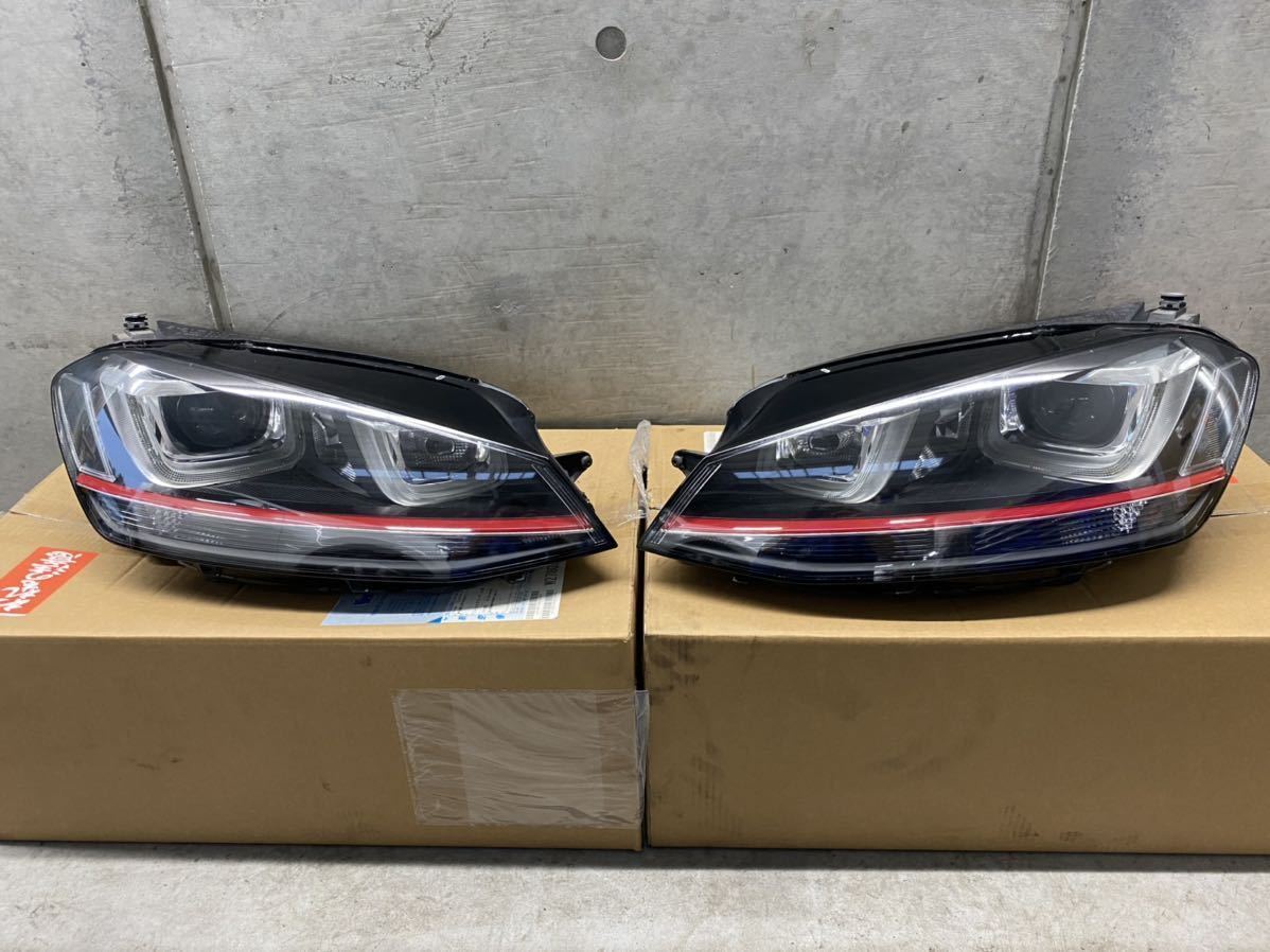 ゴルフ GTI ヘッドライト 左右 作動OK！ VW (1K) 純正 