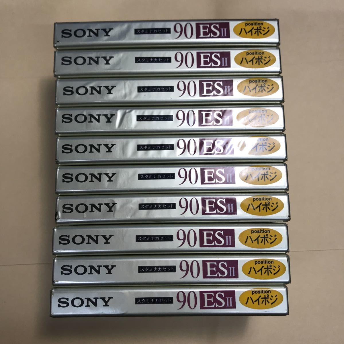 【格安，限定セール】 SONY ソニー ハイポジ カセットテープ ES II STAMINA 90分 C-90ES2A デッドストック 10本セット 現状渡し ジャンク扱い ノーマル も(記録媒体)｜売買されたオークション情報、yahooの商品情報をアーカ 記録媒体