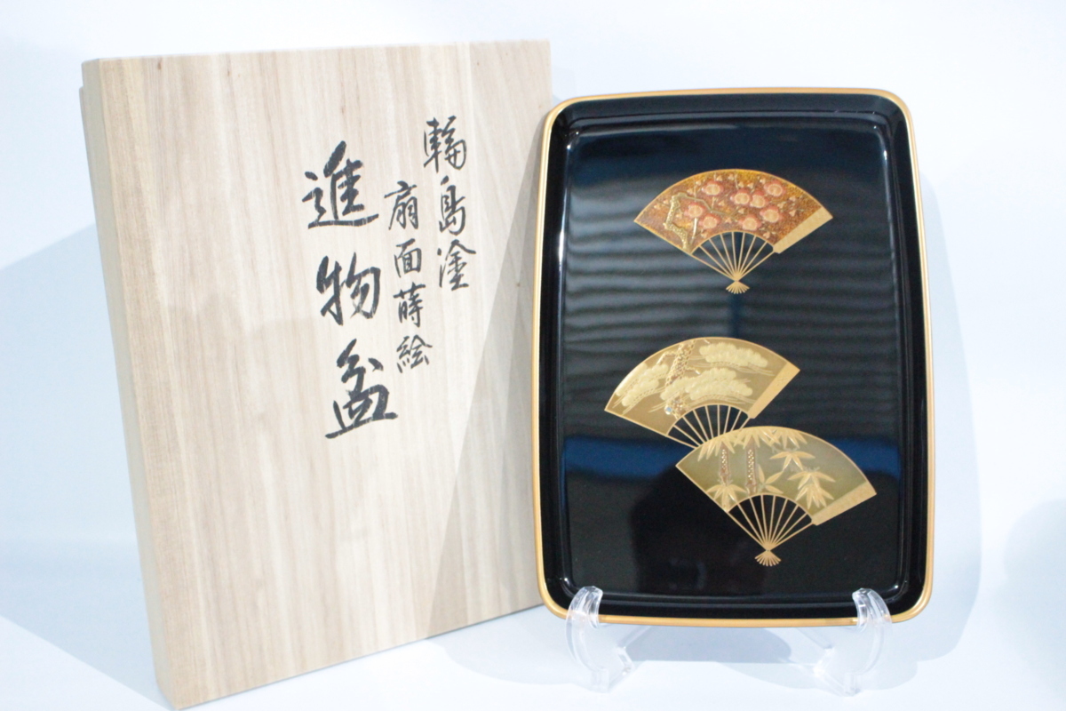 美術品・アンティーク・コレクション 時代物 蒔絵硯箱 是真造 木箱付き