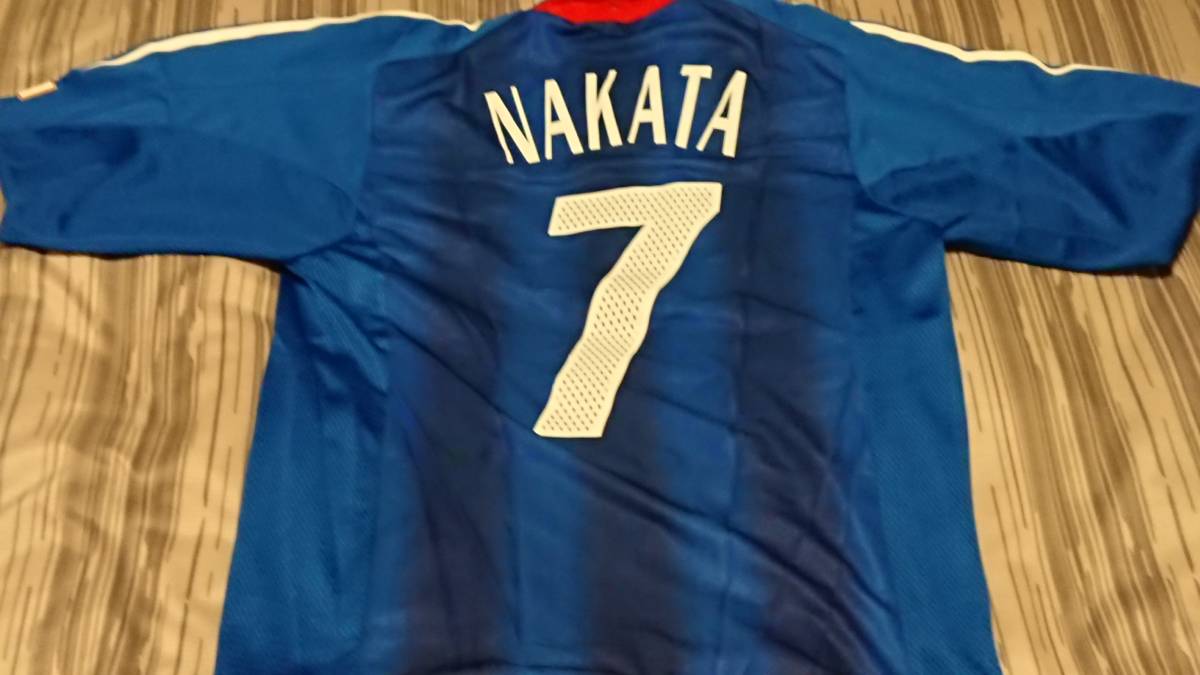 アディダス2005年日本代表ユニフォーム No.7中田英寿選手　Oサイズ アディダス adidas サッカー日本代表 オーセンティックユニフォーム