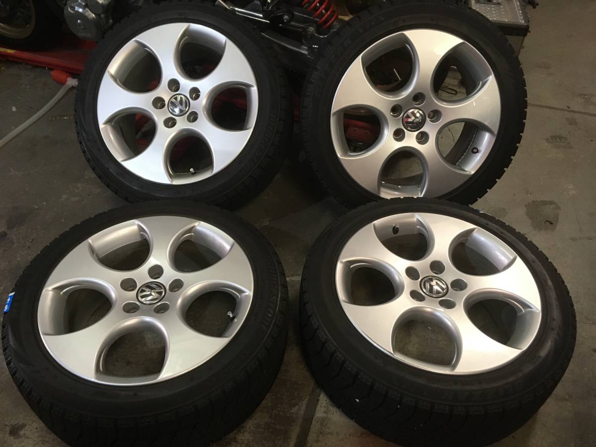 VW ゴルフ GTI純正ホイール スタッドレス セット 225/45-17 ゴルフ