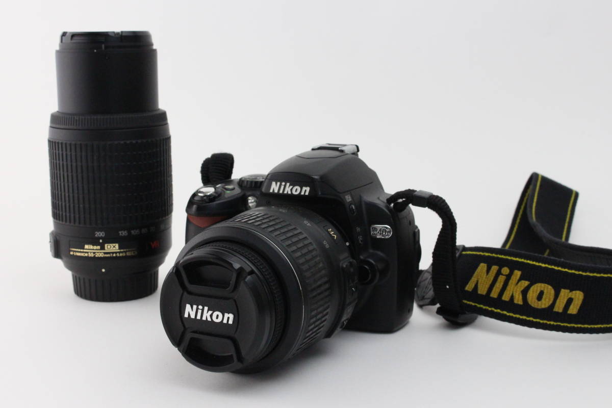 欠品あり】Nikon ニコン D40X ダブルズームキット 動作確認 送料込み