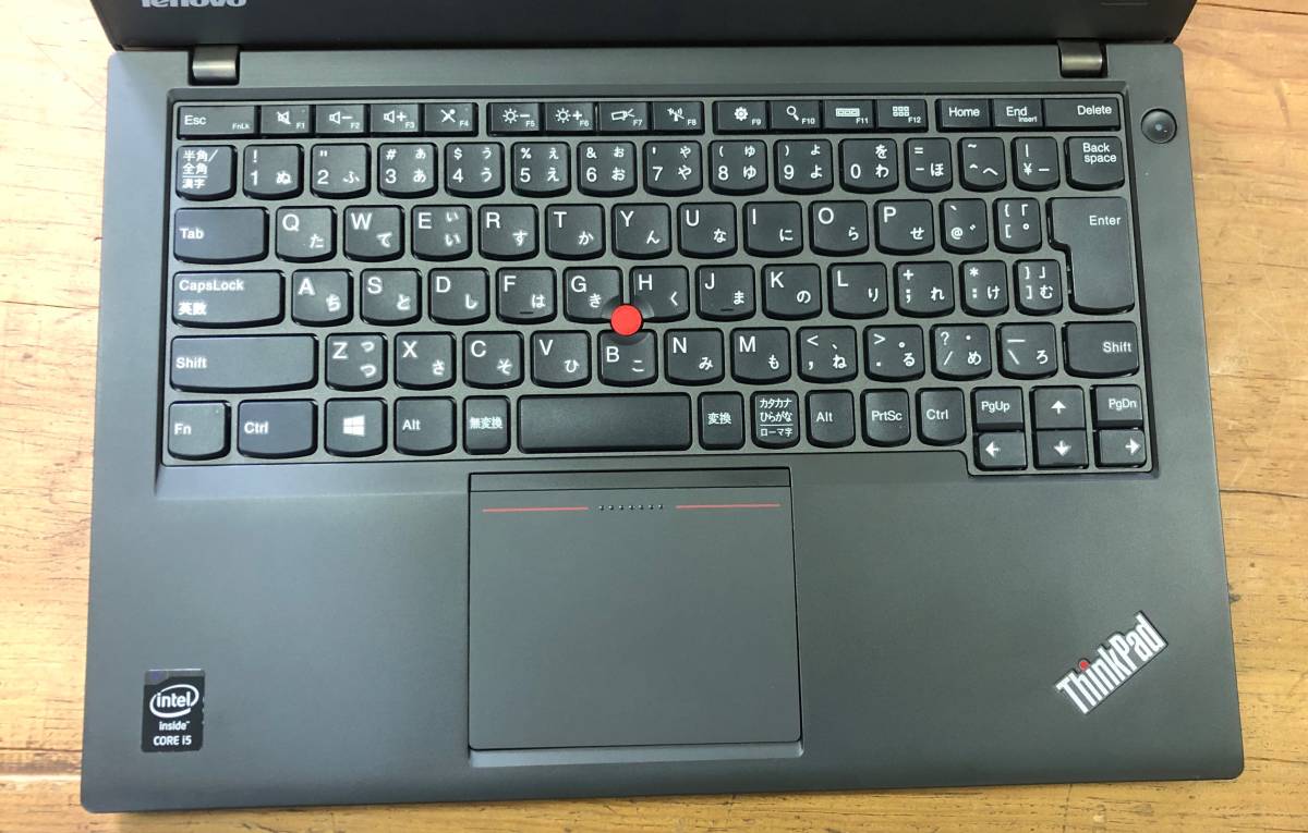 1円～ Lenovo ThinkPad X240 Corei5 4200U 1.6GHz 4GB SSD128GB