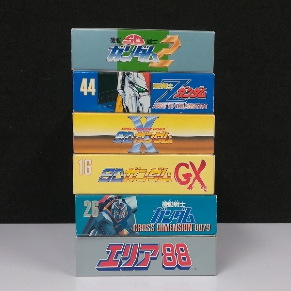 じゅんさん専用 gY447y [箱説有] SFC ソフト6点 エリア88 SD機動戦士ガンダム2 Z X GX