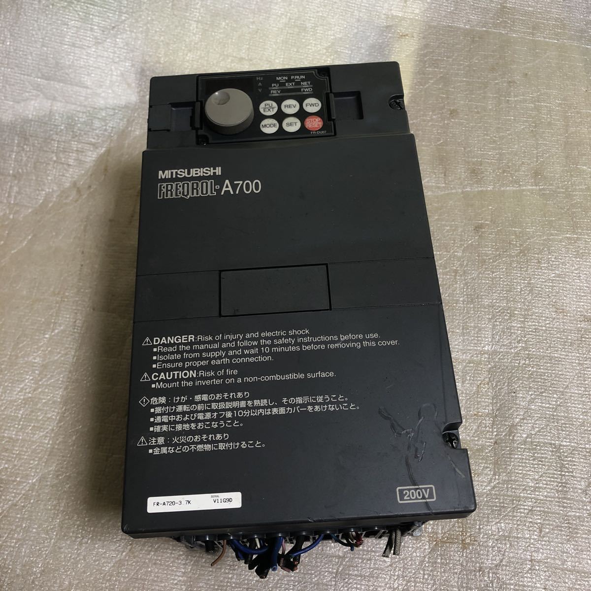 三菱電機 インバーター FR-A720-3.7K 三菱電機 インバータ fr－d720