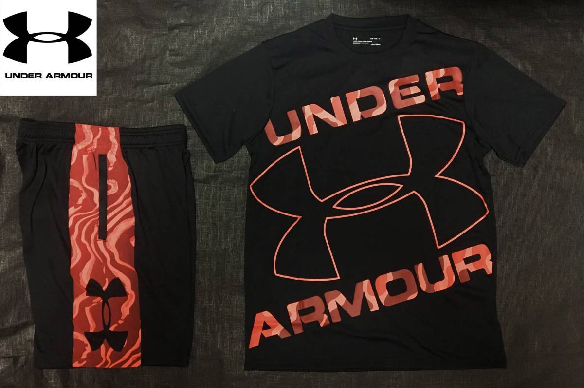 【低価，大得価】 XXL アンダーアーマー UNDER ARMOUR 上下 迷彩 カモ 半袖 Tシャツ ハーフパンツ 黒 ブラック レッド オレンジ カモフラ ロゴ 正規品(その他)｜売買されたオークション情報、yahooの商品情報をアー その他