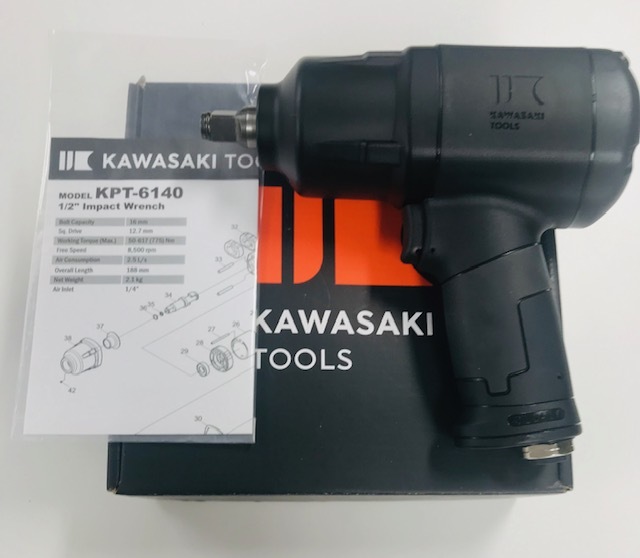 爆買い，送料無料 KAWASAKI エアーインパクト 最大トルク 775Nm 重量 2.1KG コンポジットボディー KPT-6140(エアーインパクトレンチ)｜売買されたオークション情報、yahooの商品情報をアーカイブ公開 - オークファン エアーインパクトレンチ