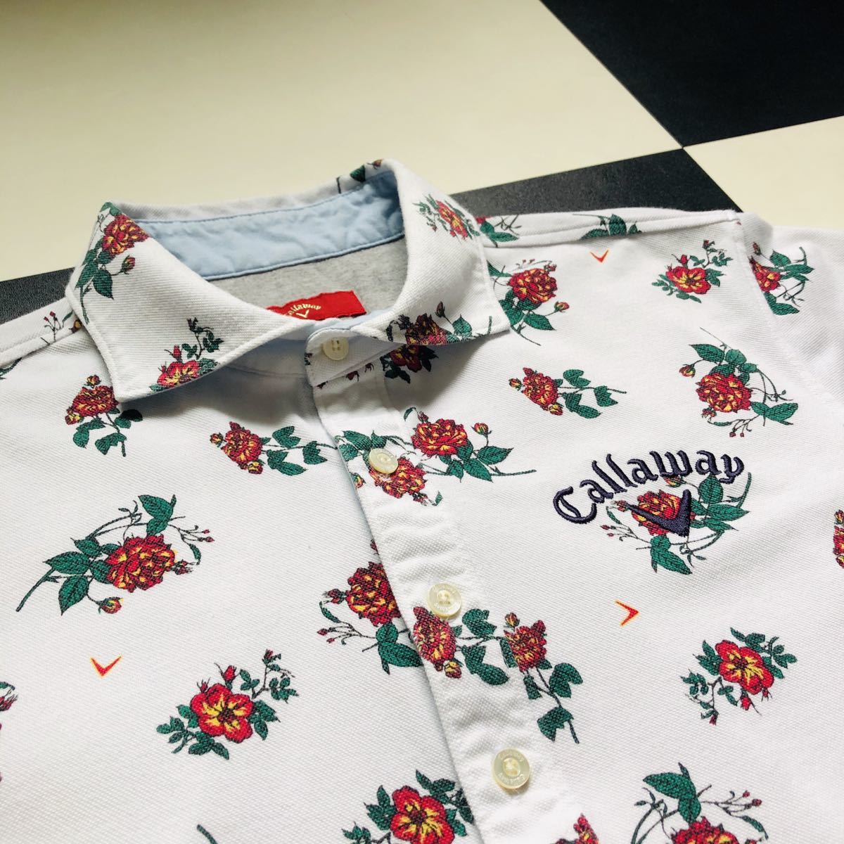 お得，品質保証 超 callaway 半袖 ポロシャツ L 花柄 キャロウェイ(キャロウェイ)｜売買されたオークション情報、yahooの商品情報をアーカイブ公開 - オークファン シャツ