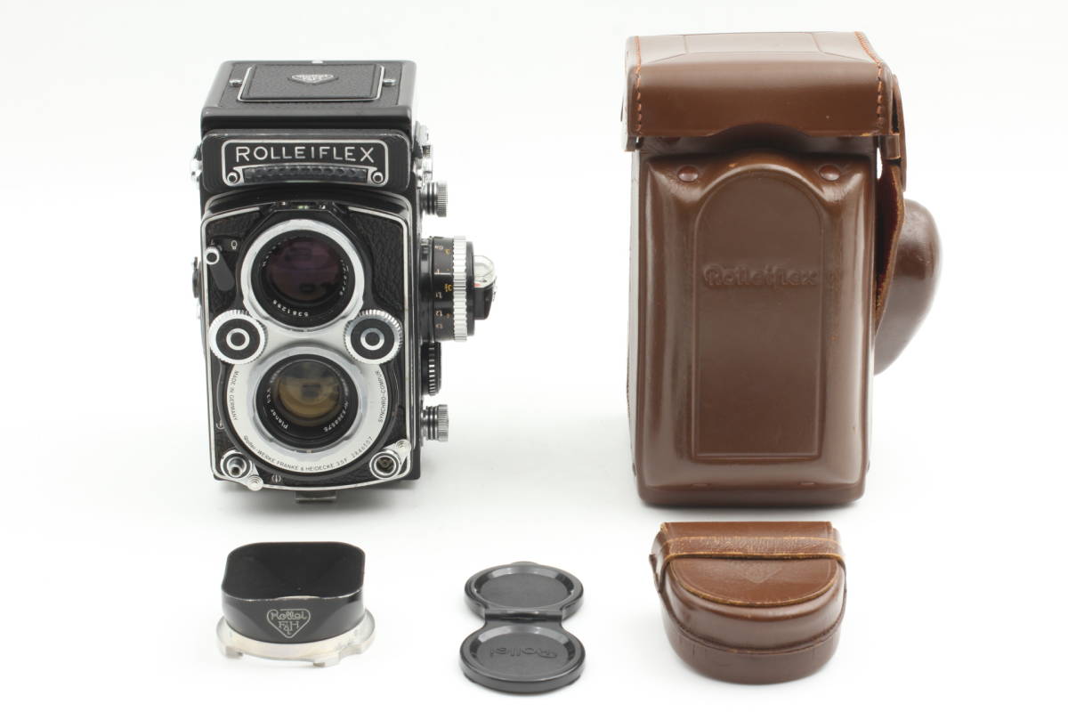 Rare White Face ] Rolleiflex 3.5F TLR 12/24 Planar 75mm f3.5 Lens