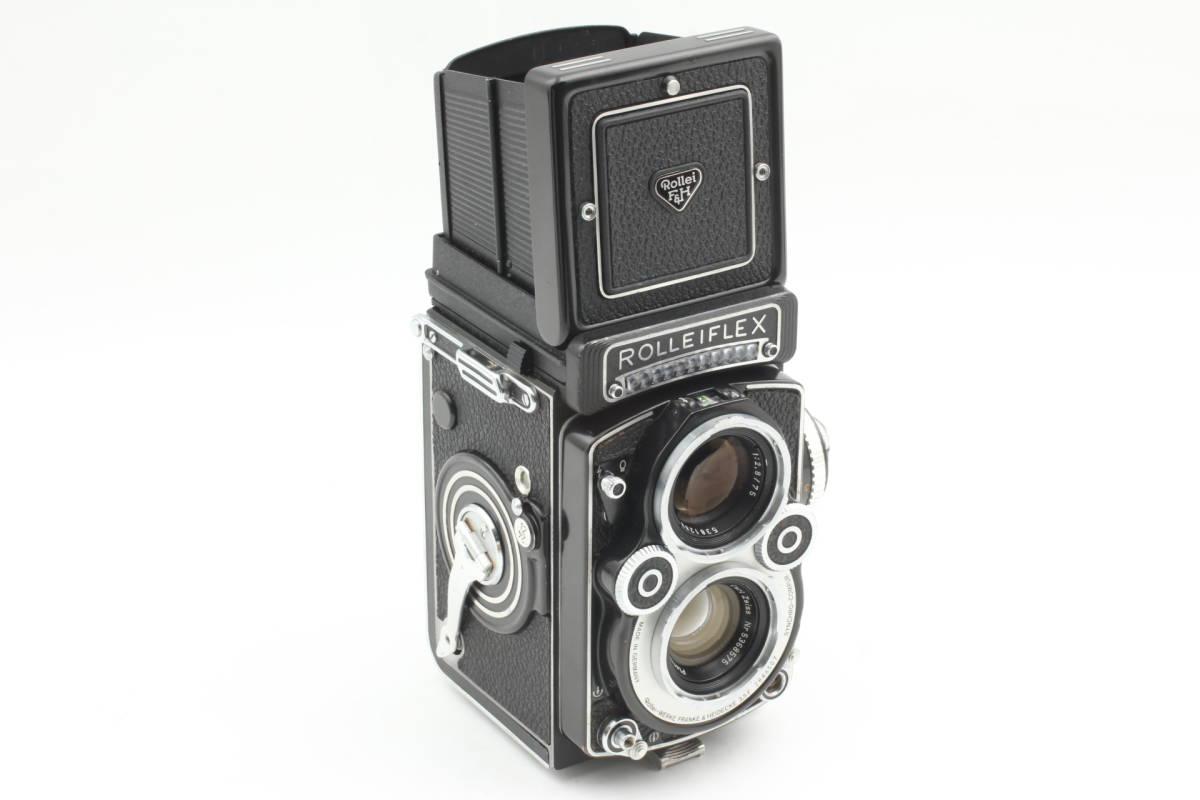 Rare White Face ] Rolleiflex 3.5F TLR 12/24 Planar 75mm f3.5 Lens