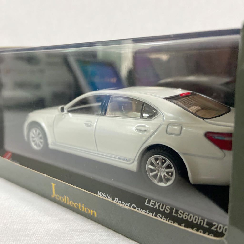 京商 1⁄43 LEXUS LS600hL 2008 ホワイトパールクリスタルシャイン