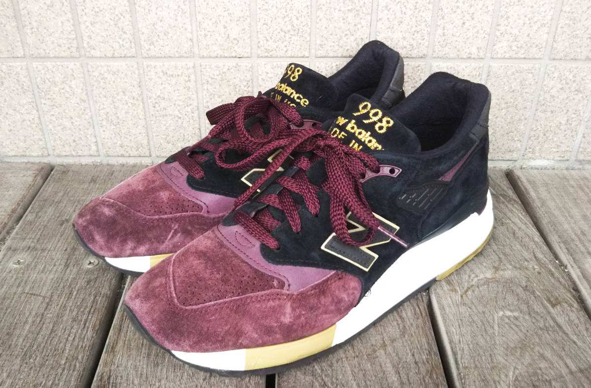 【超激得，セール】 New Balance 998 NYC Marathon ニューヨーク マラソン スニーカー 26.5cm ボルドー バーガンディー 箱付き M998NYM ニューバランス(26.5cm)｜売買されたオークション情報、yahooの商品情報をアーカイブ公開 26.5cm