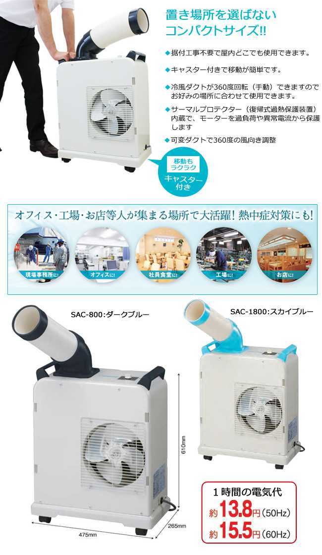 ナカトミ(NAKATOMI)ミニスポットクーラー SAC-800N 2017年式 楽天