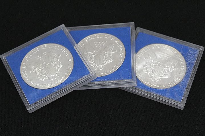 1オンス 31.1g 銀貨×3枚 アメリカンイーグル 1988年 シルバーコイン