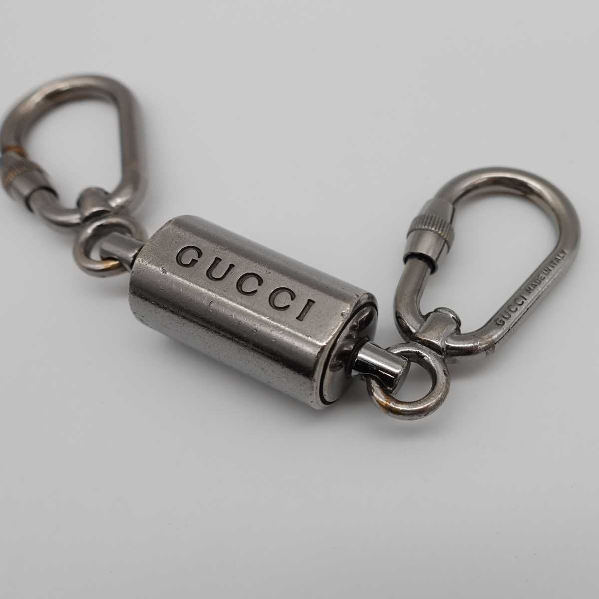 質イコー [グッチ] GUCCI キーリング フック ガンメタル 中古